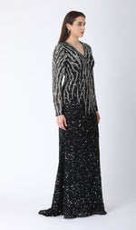 Load image into Gallery viewer, Beaded dress Black
