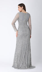 Load image into Gallery viewer, Beaded Dress Gray
