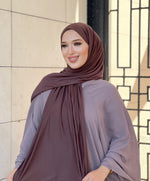 Load image into Gallery viewer, Jersey Hijab Dark Chocolate
