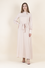 Load image into Gallery viewer, Beige Crepe Dress
