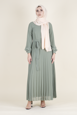 Load image into Gallery viewer, Green Chiffon Dress
