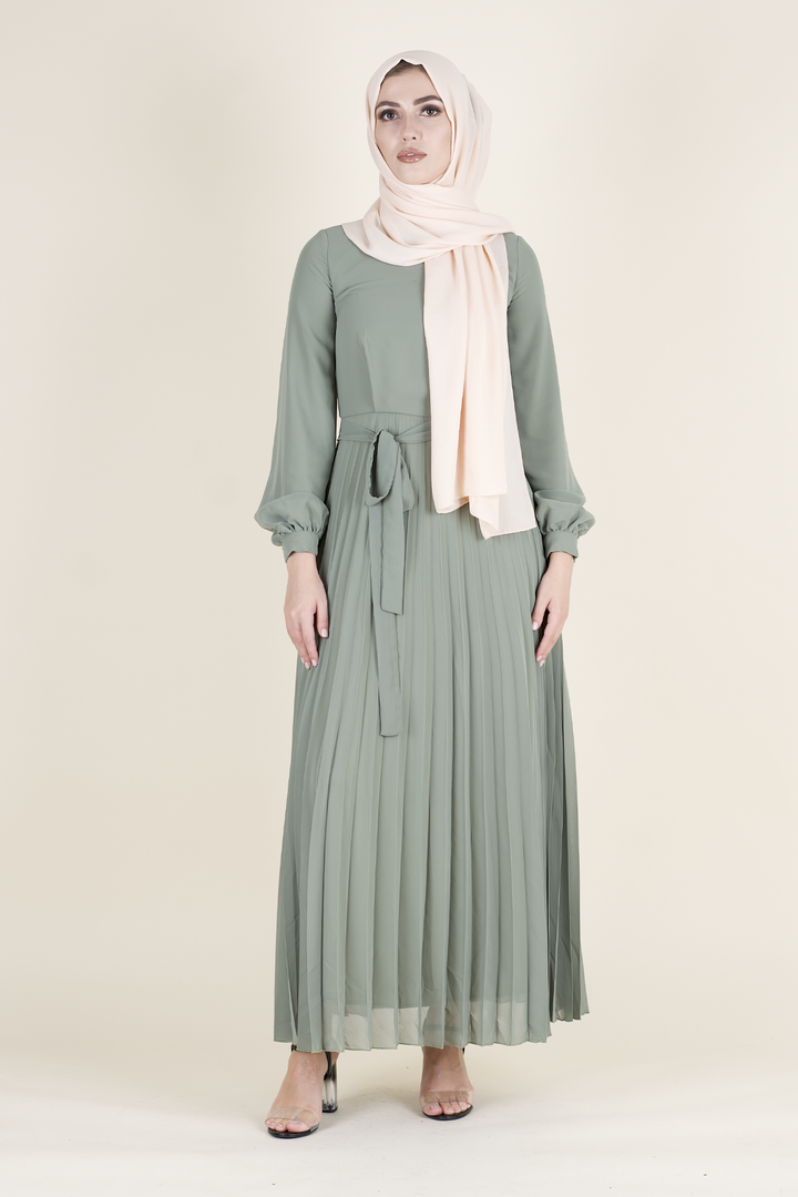 Green Chiffon Dress