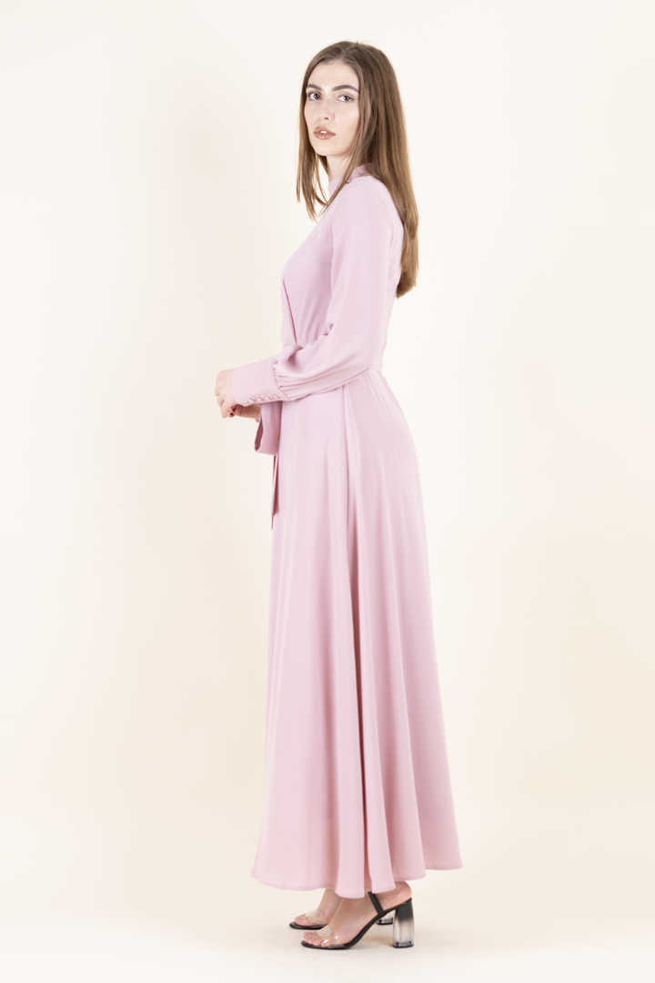 Pink Crepe Dress